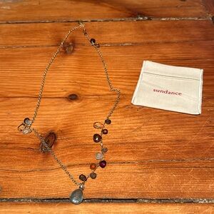 Sundance shimmering stones gold necklace